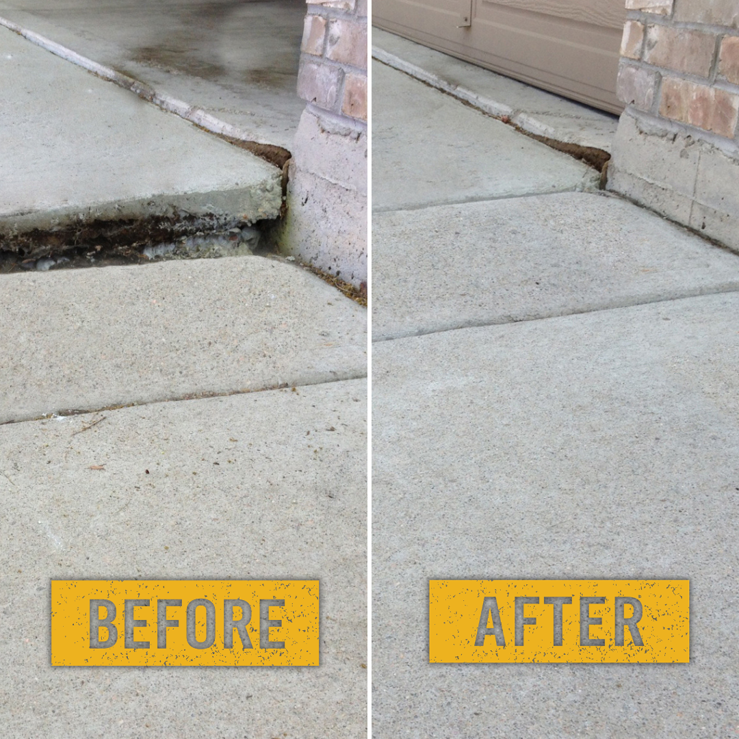 Before & After Sidewalk Repair