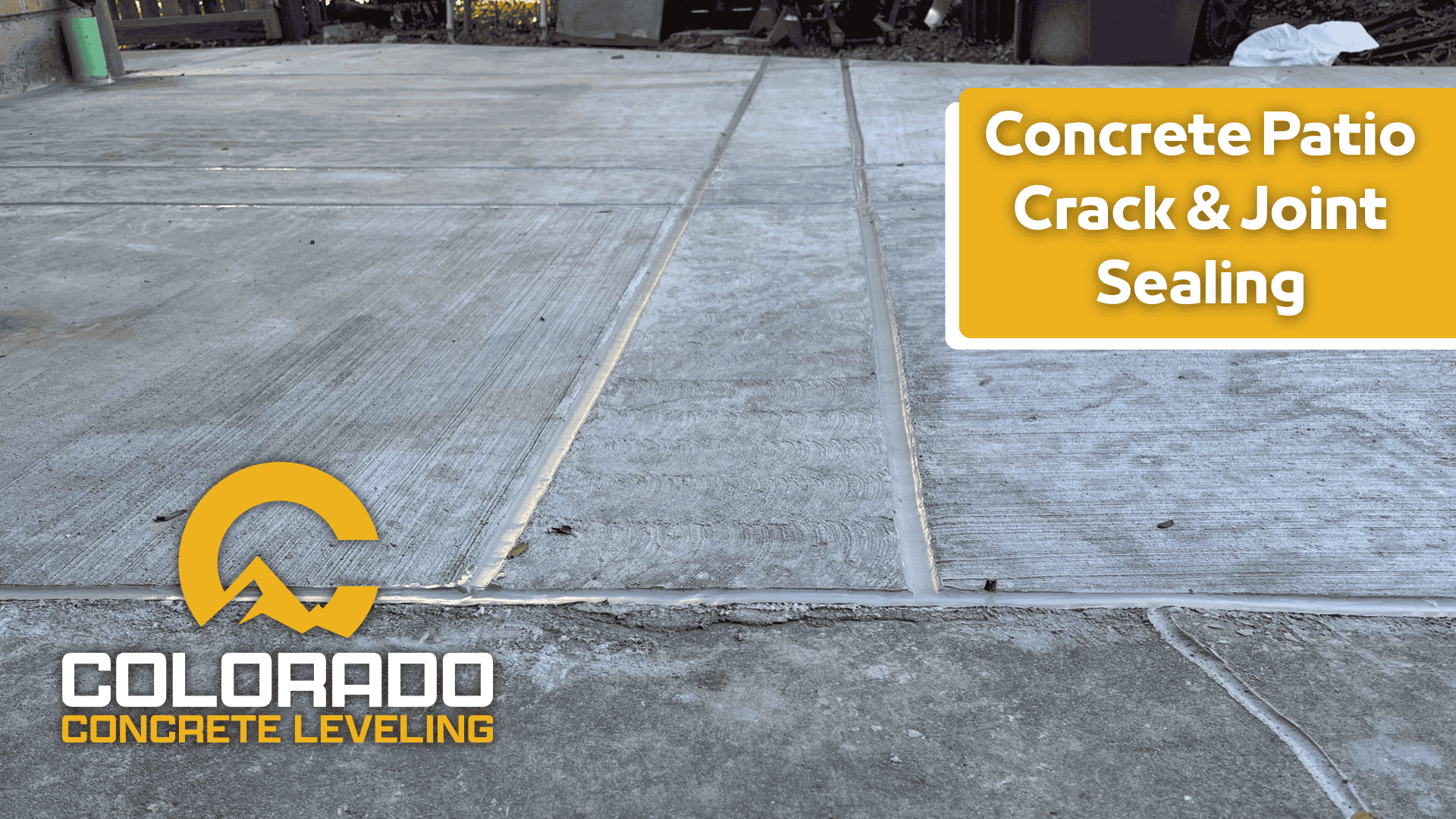 Concrete Patio Caulking & Crack Repair Services Colorado Concrete Leveling