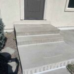 Concrete Stoop Steps Crack Repair & Caulking