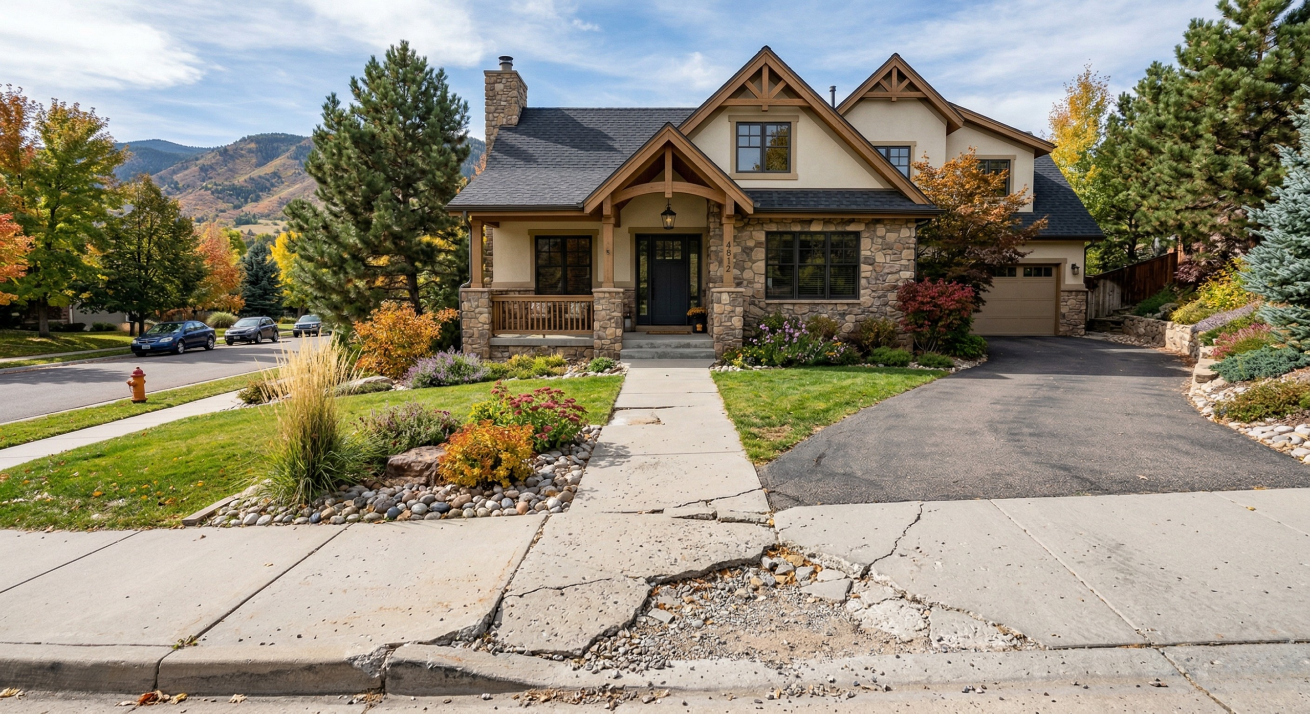 Cracked and Failed Sidewalk - Sidewalk Replacement Services In Colorado