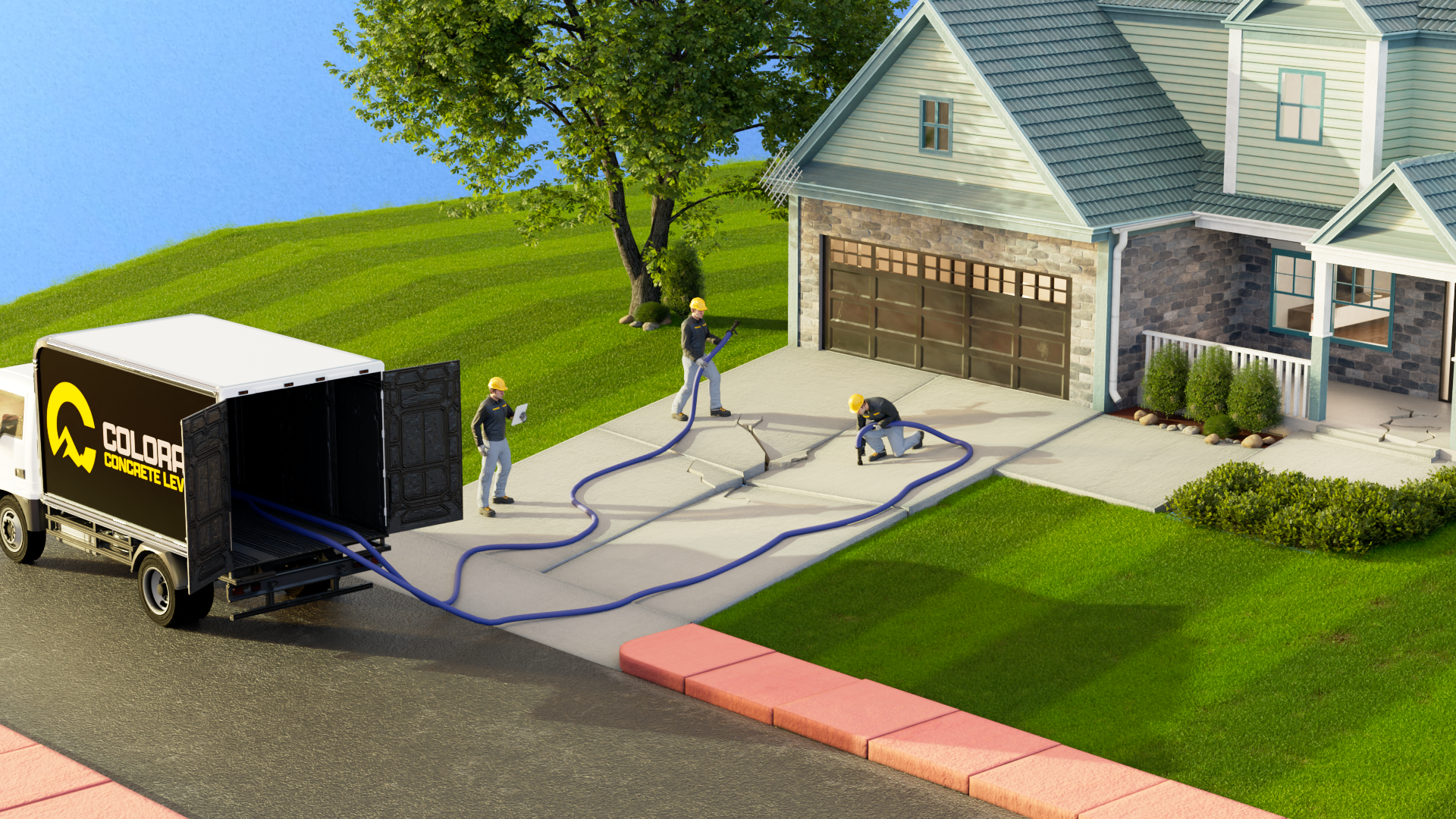 Driveway Leveling and Repair With Colorado Concrete Leveling