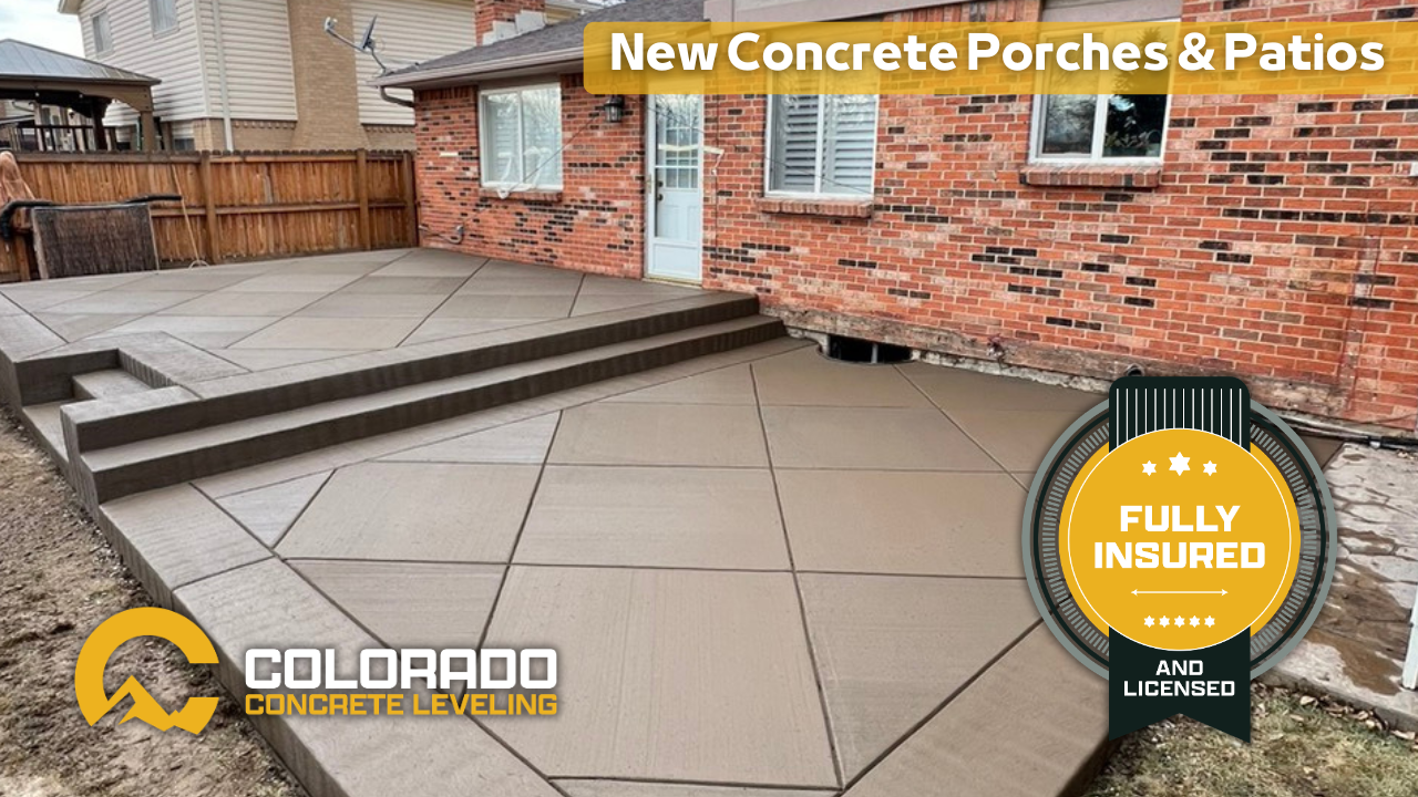 New Concrete Porches & Patios In Colorado