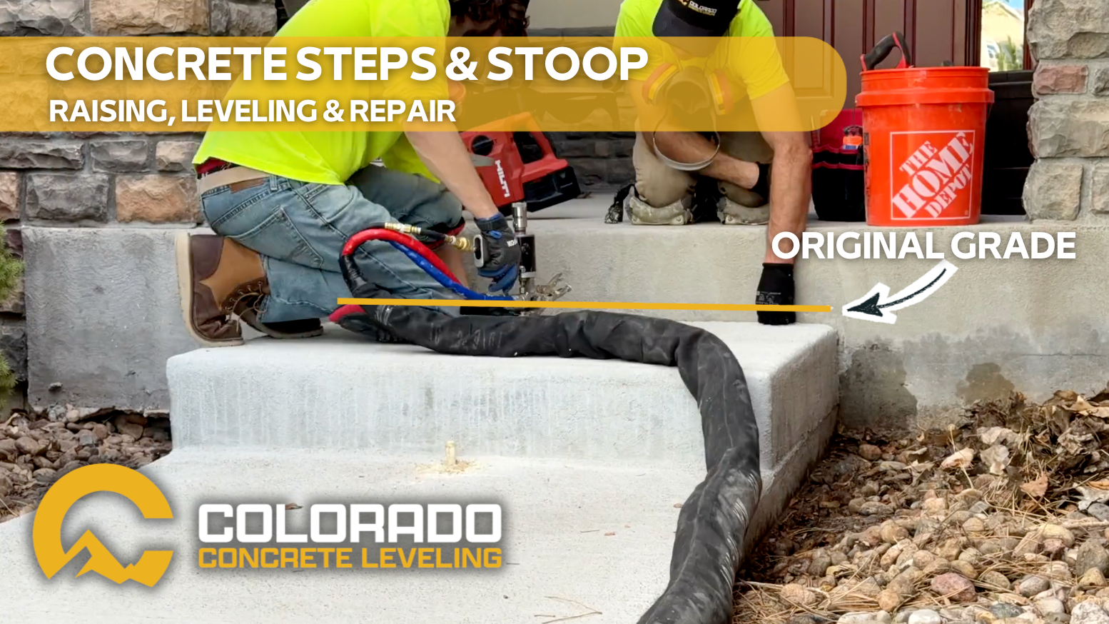 Concrete Steps & Stoop Leveling, Raising, Stabilization & Repair